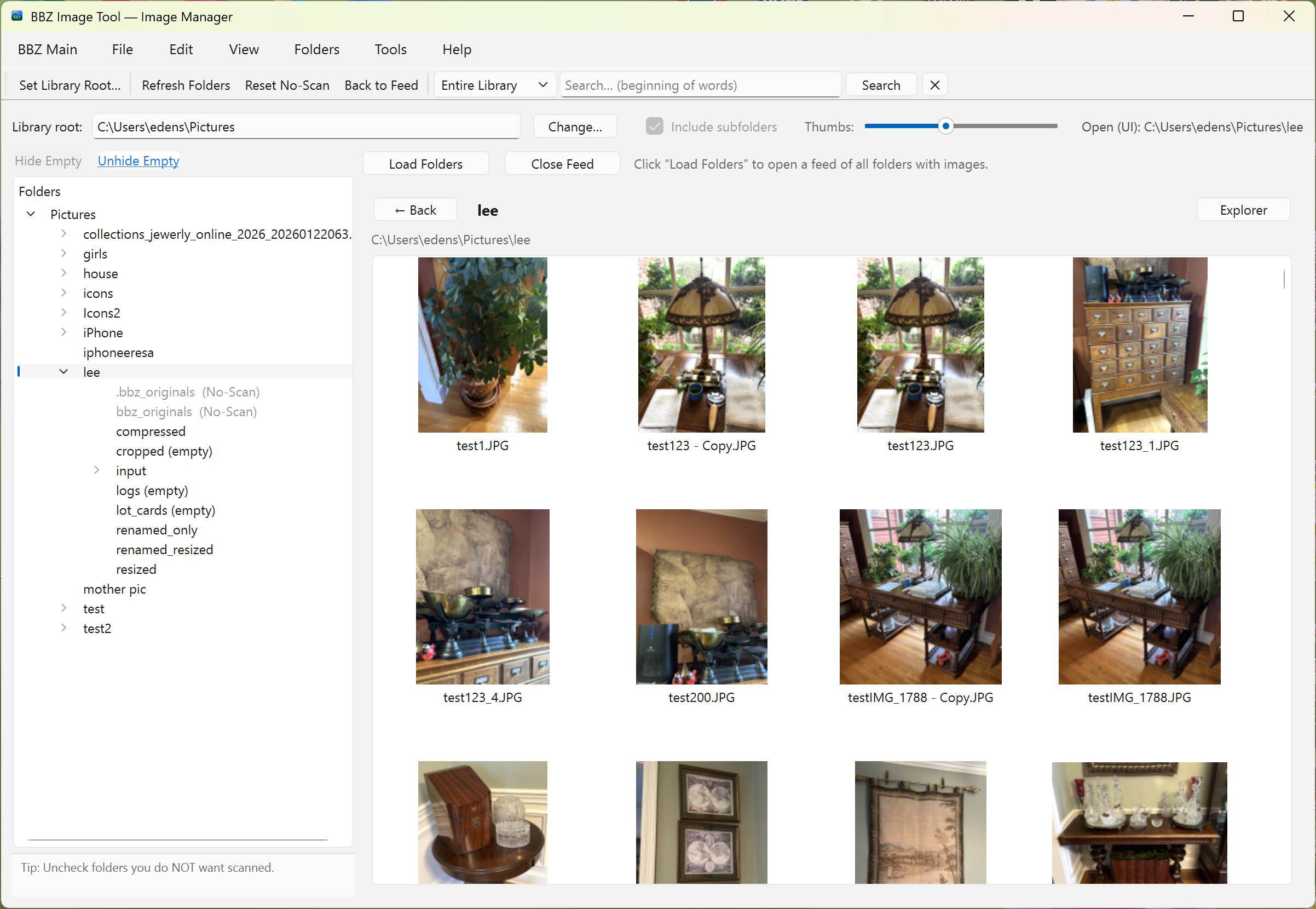 Image Manager — photo browser